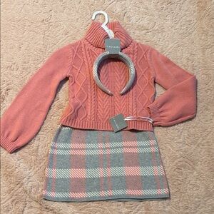 Tahari Coral Cable Knit Sweater for Kids